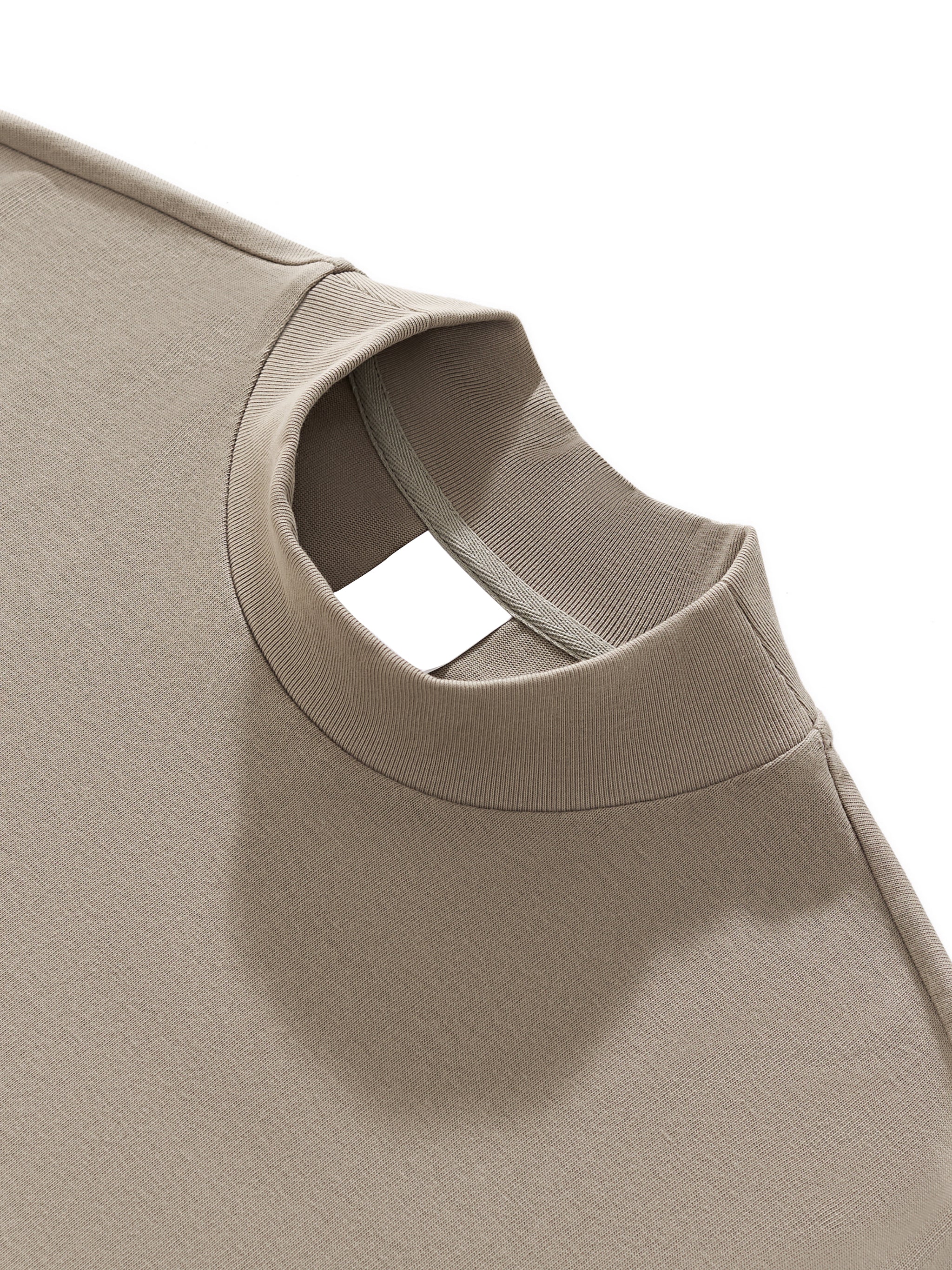 Heavyweight Oversized Mock Neck T-Shirt