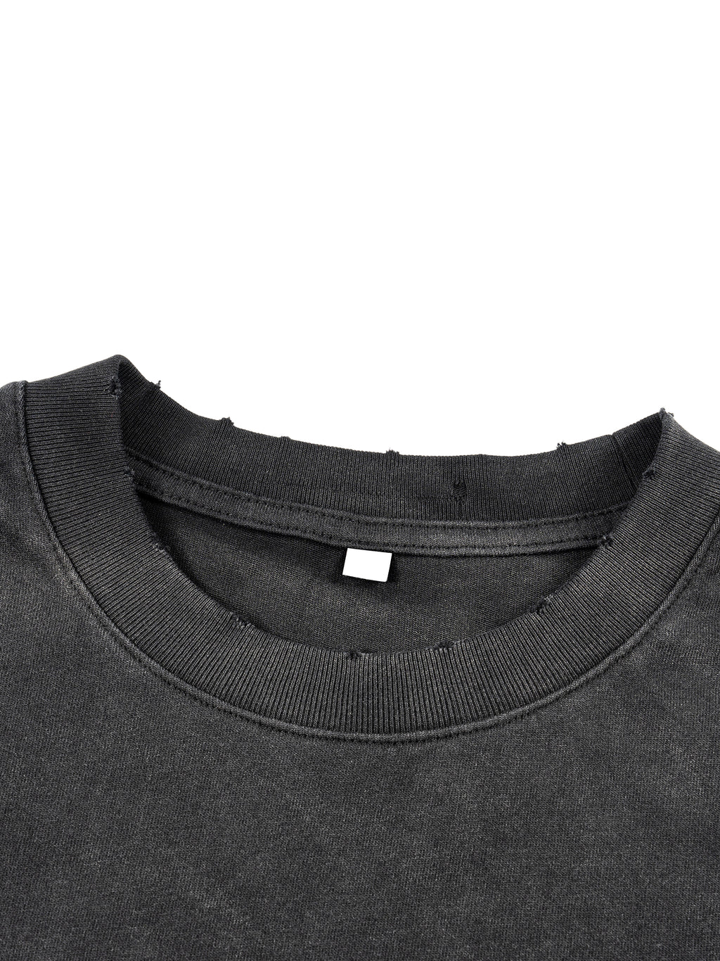 Faux Layered Distressed Long Sleeve Tee