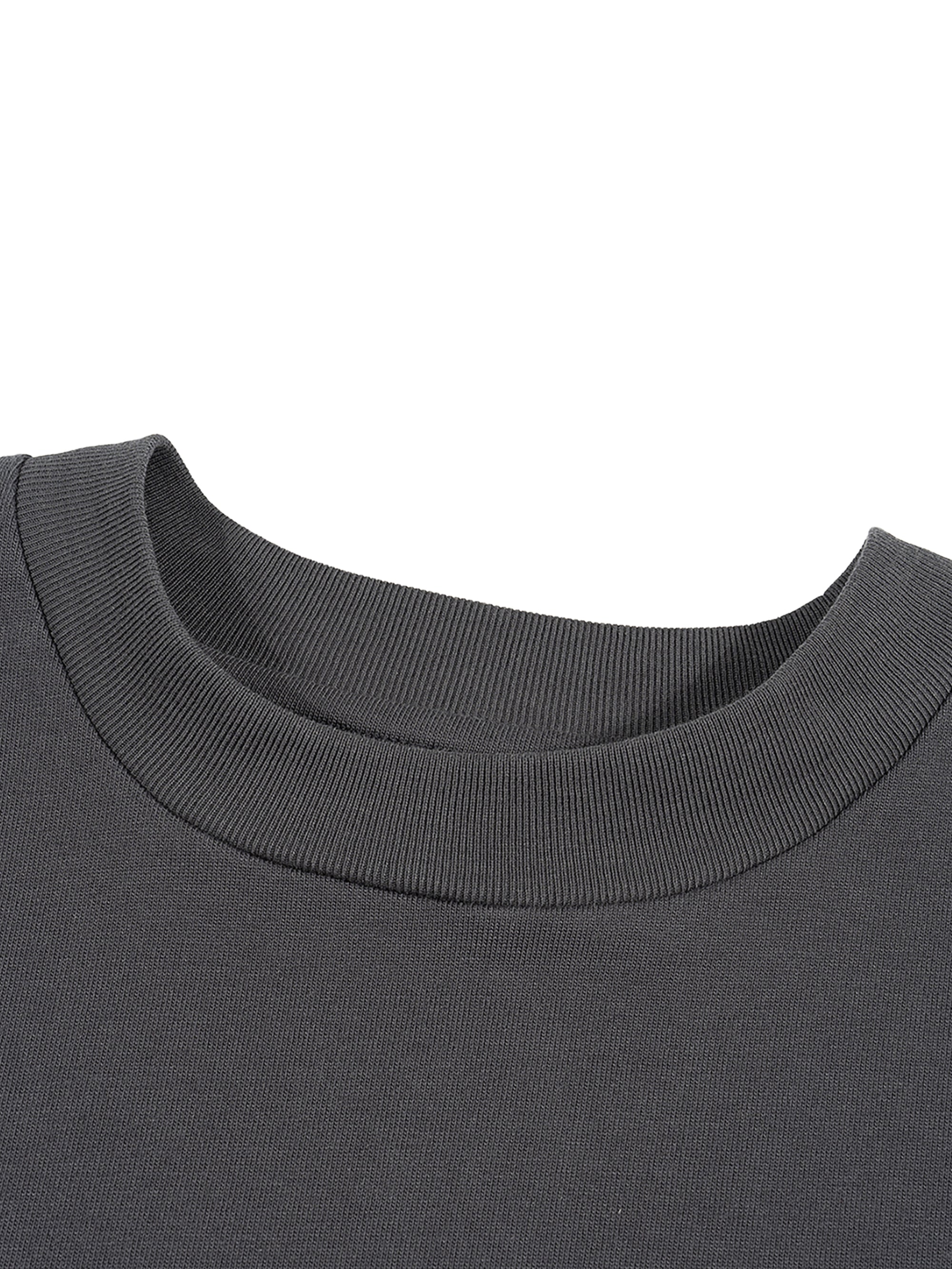Raw Edge Boxy Cotton Tee