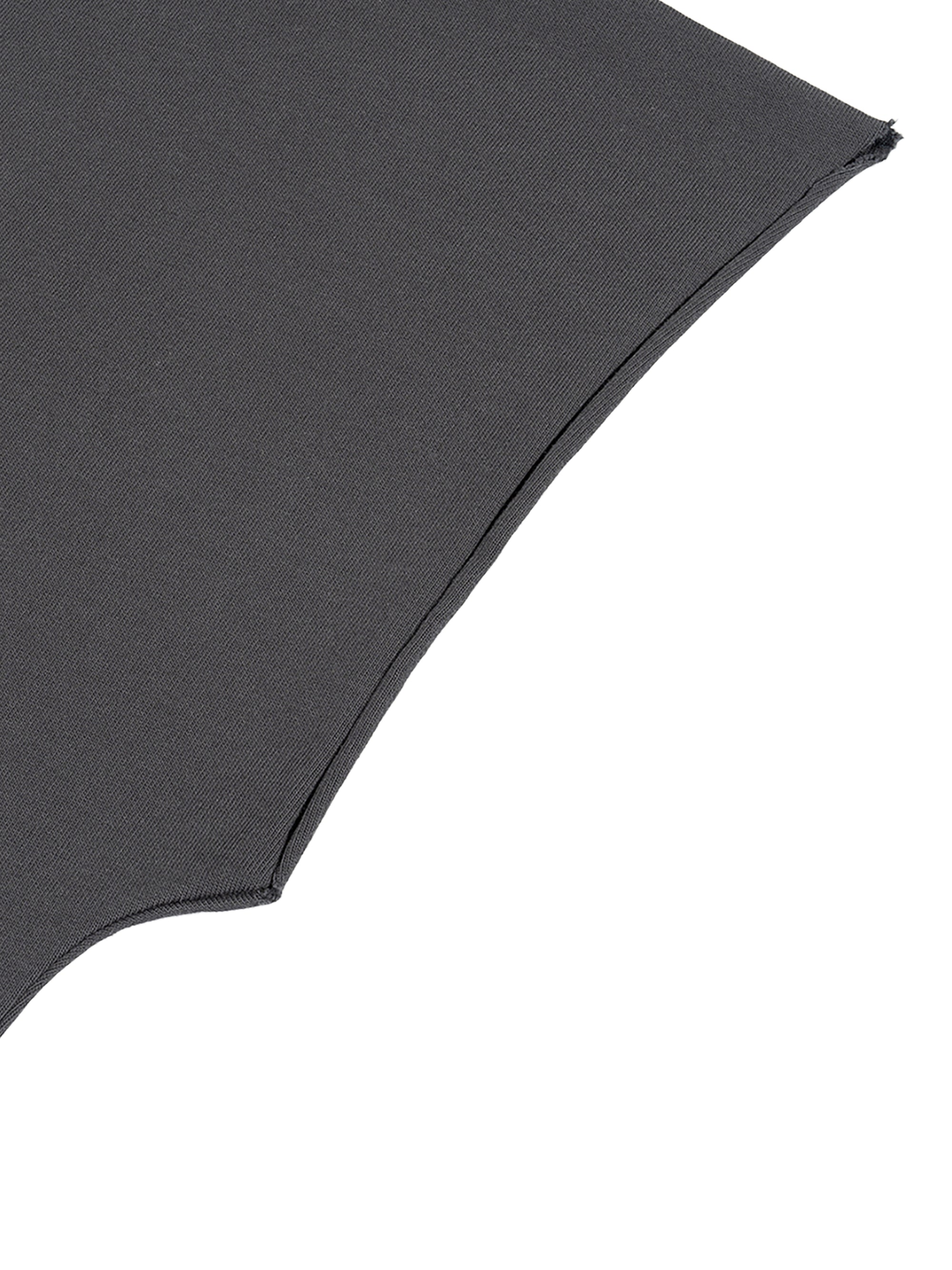 Raw Edge Boxy Cotton Tee