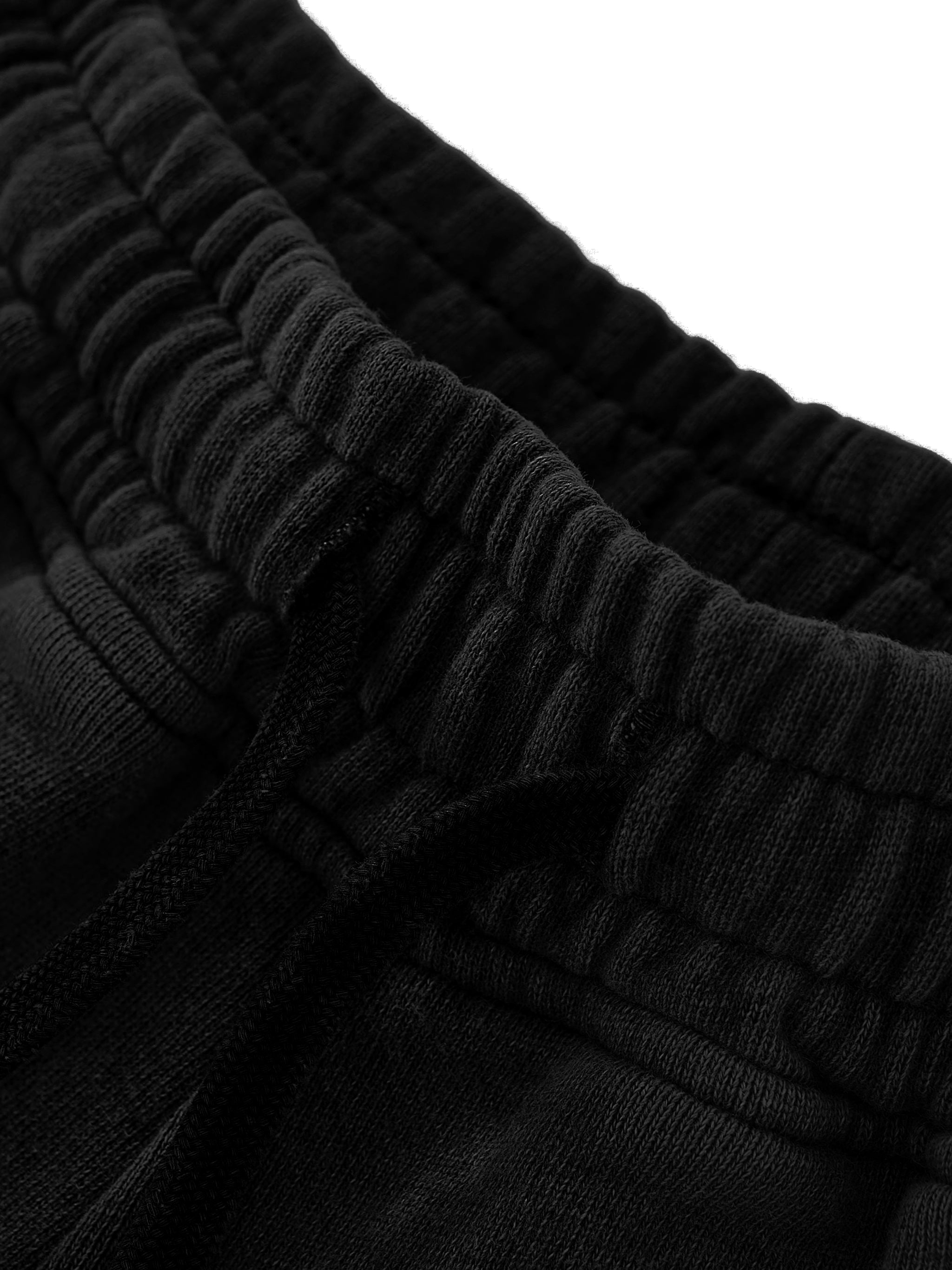 Raw Edge Drawstring Shorts