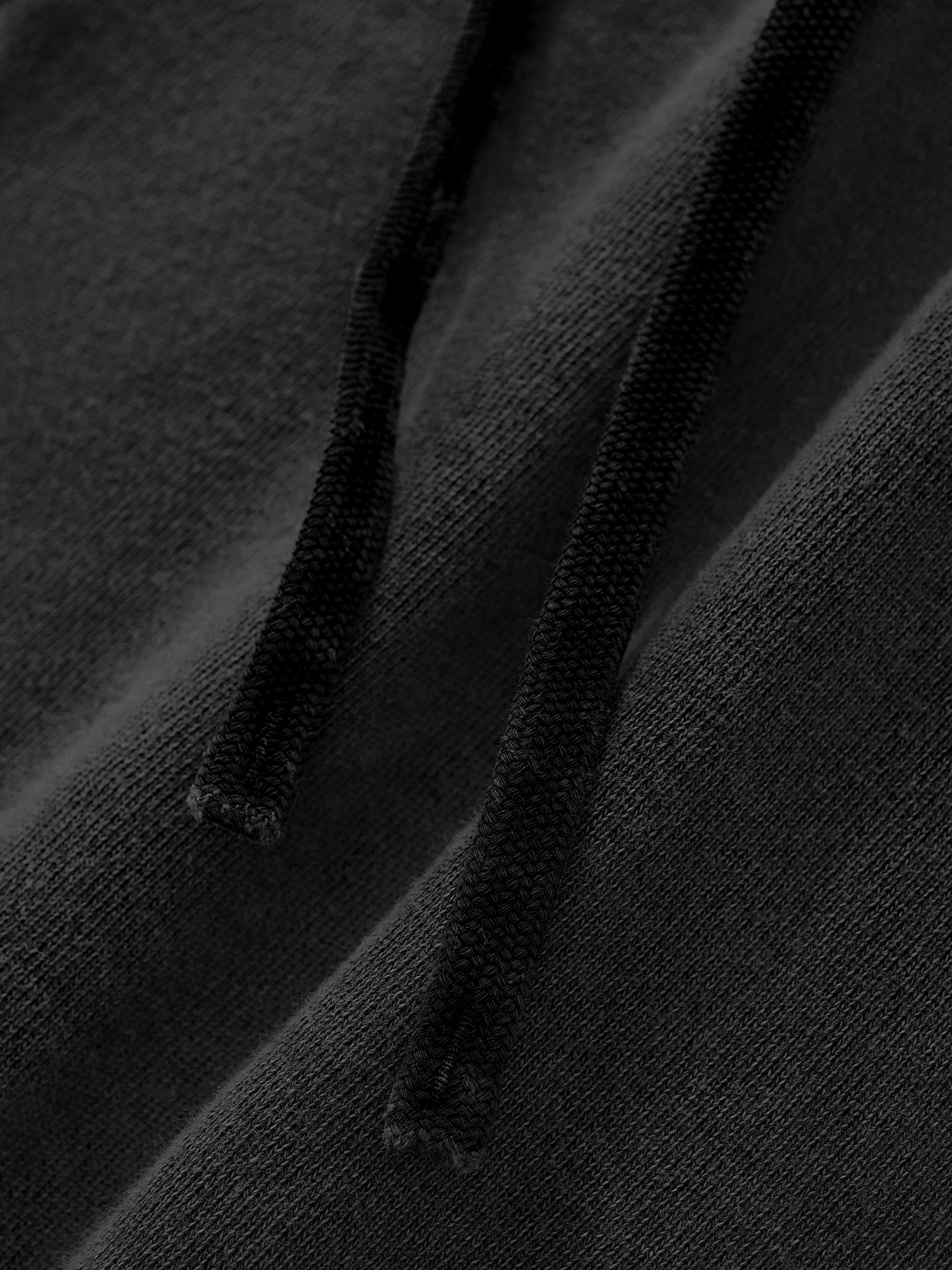 Raw Edge Drawstring Shorts