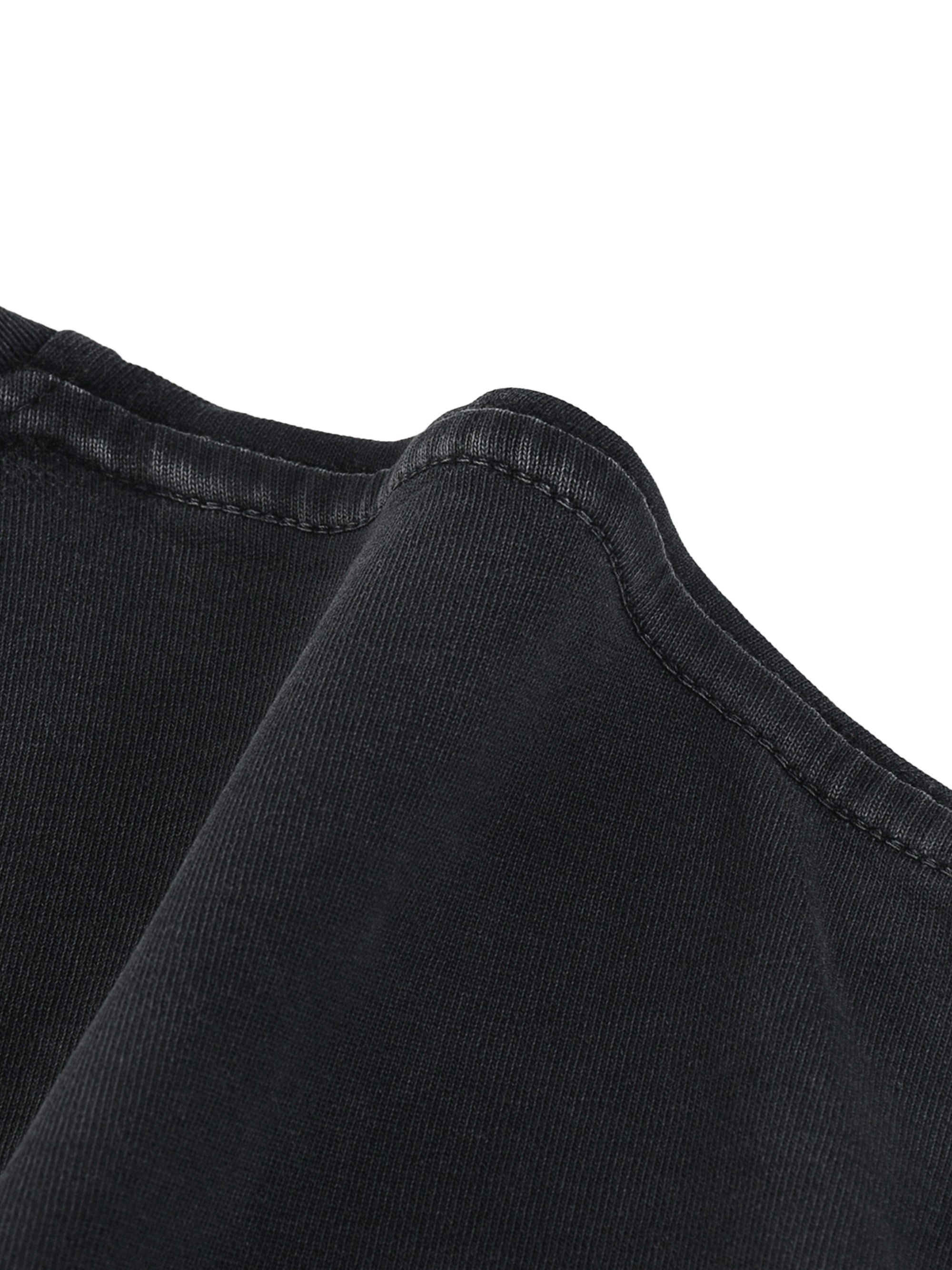 Sun-Fade Frayed Hem Oversized T-Shirt