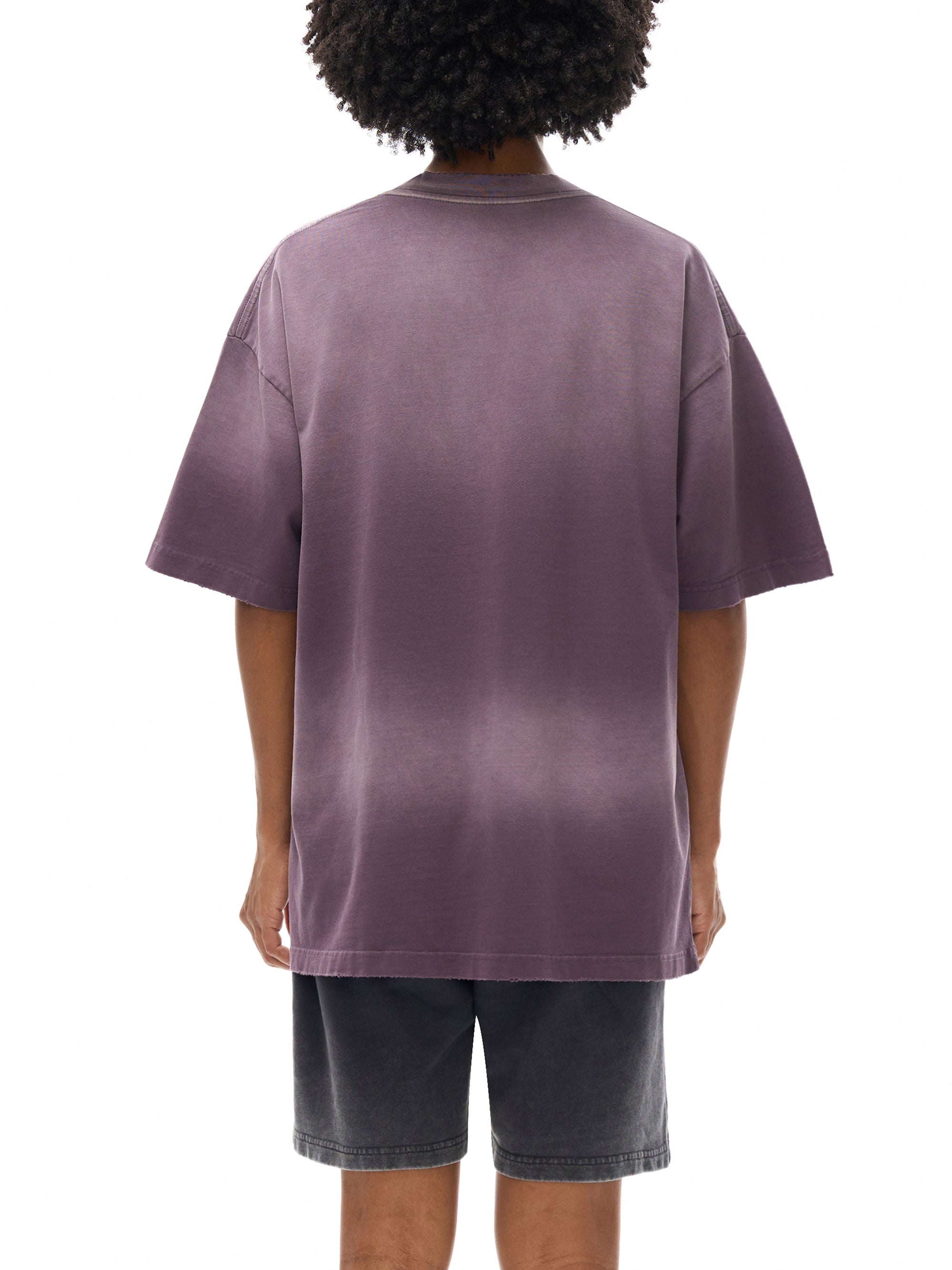 Sun-Fade Frayed Hem Oversized T-Shirt