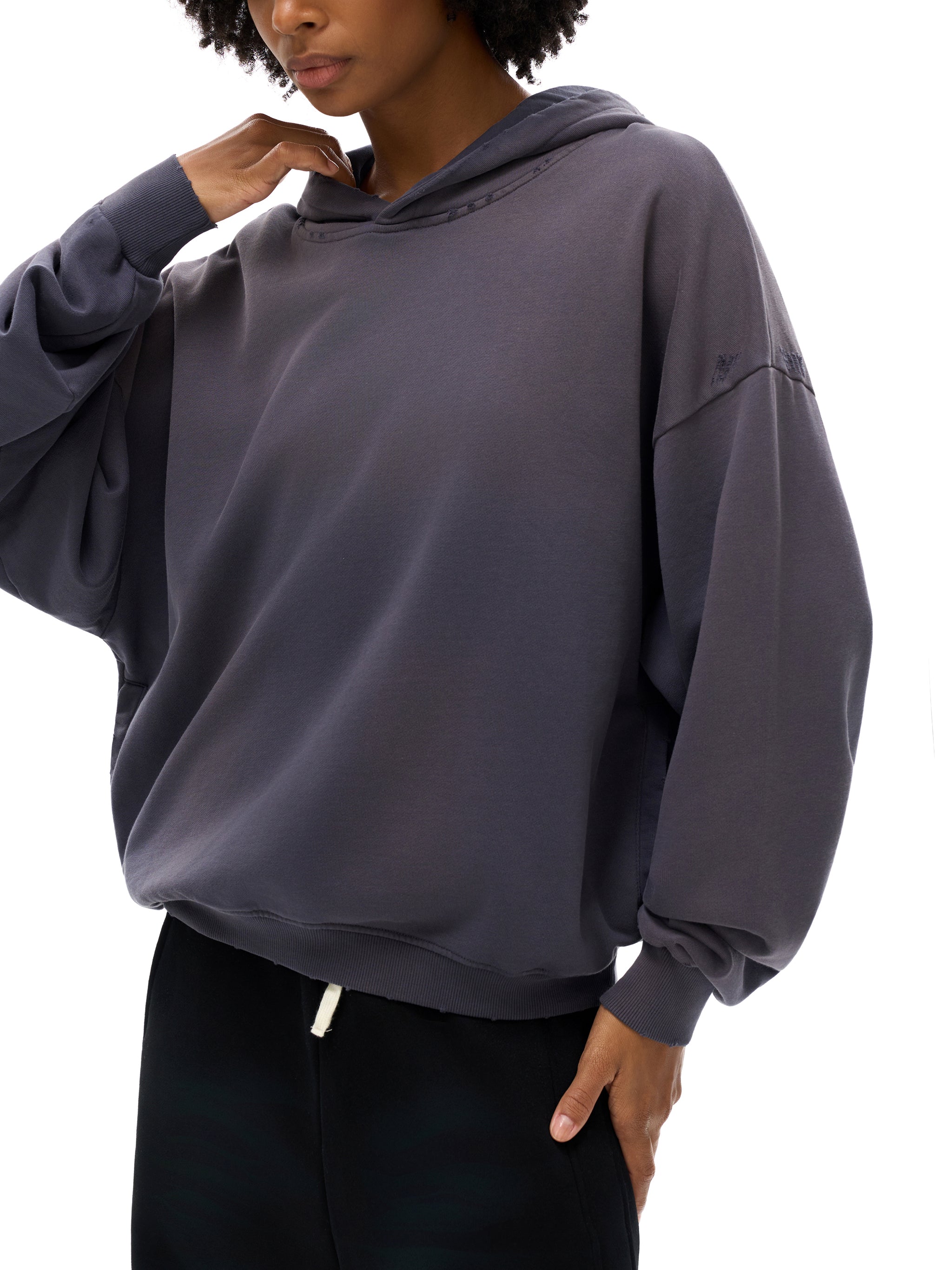 "Would You Mind" | Handcrafted Cropped Graphic Hoodie