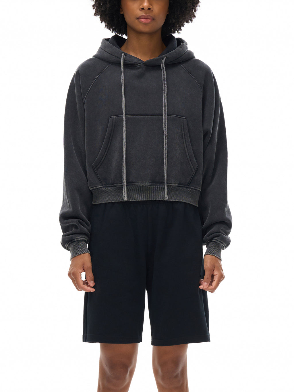 Women’s Snow Washed Cropped Hoodie
