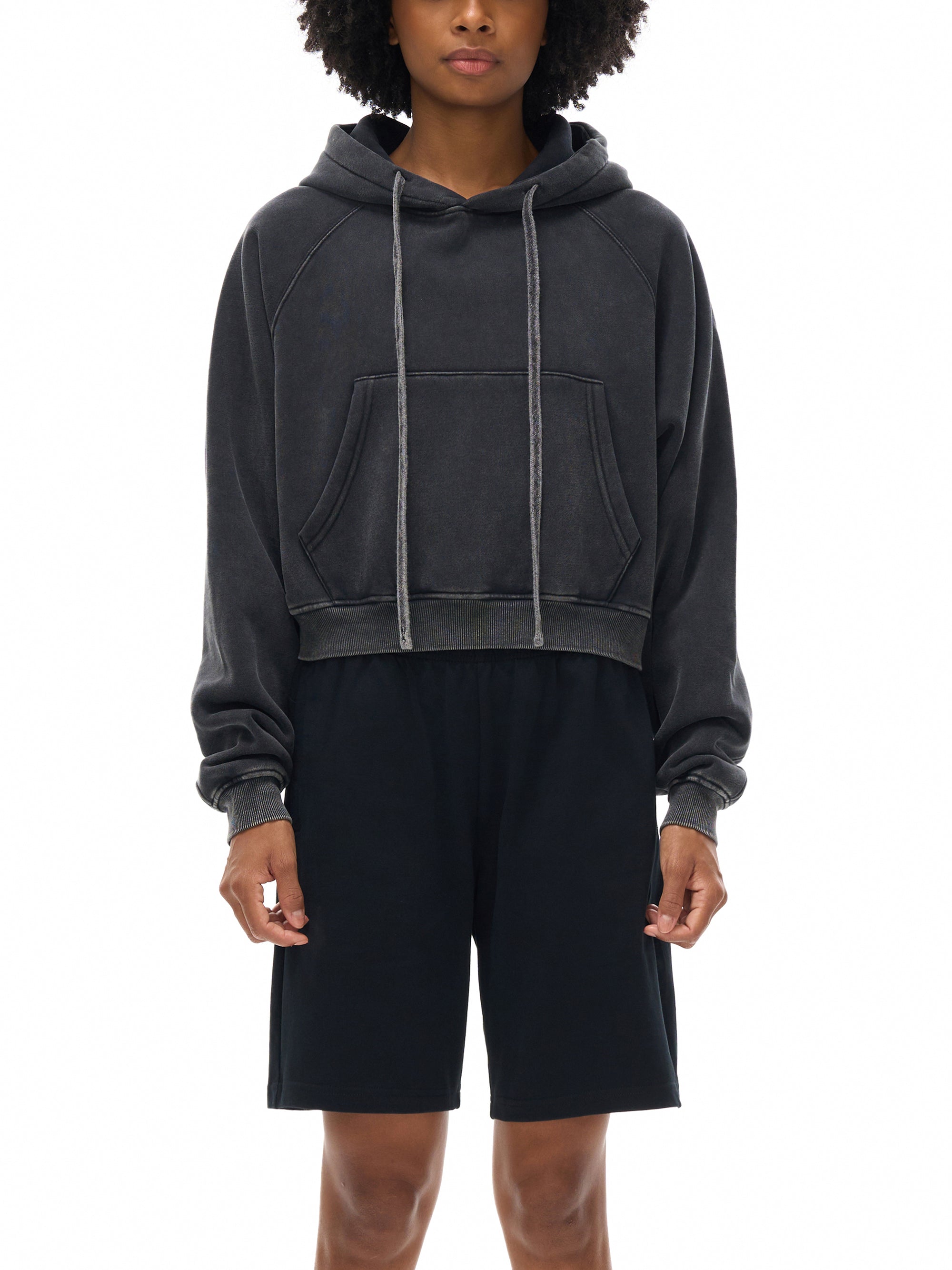 Women’s Snow Washed Cropped Hoodie