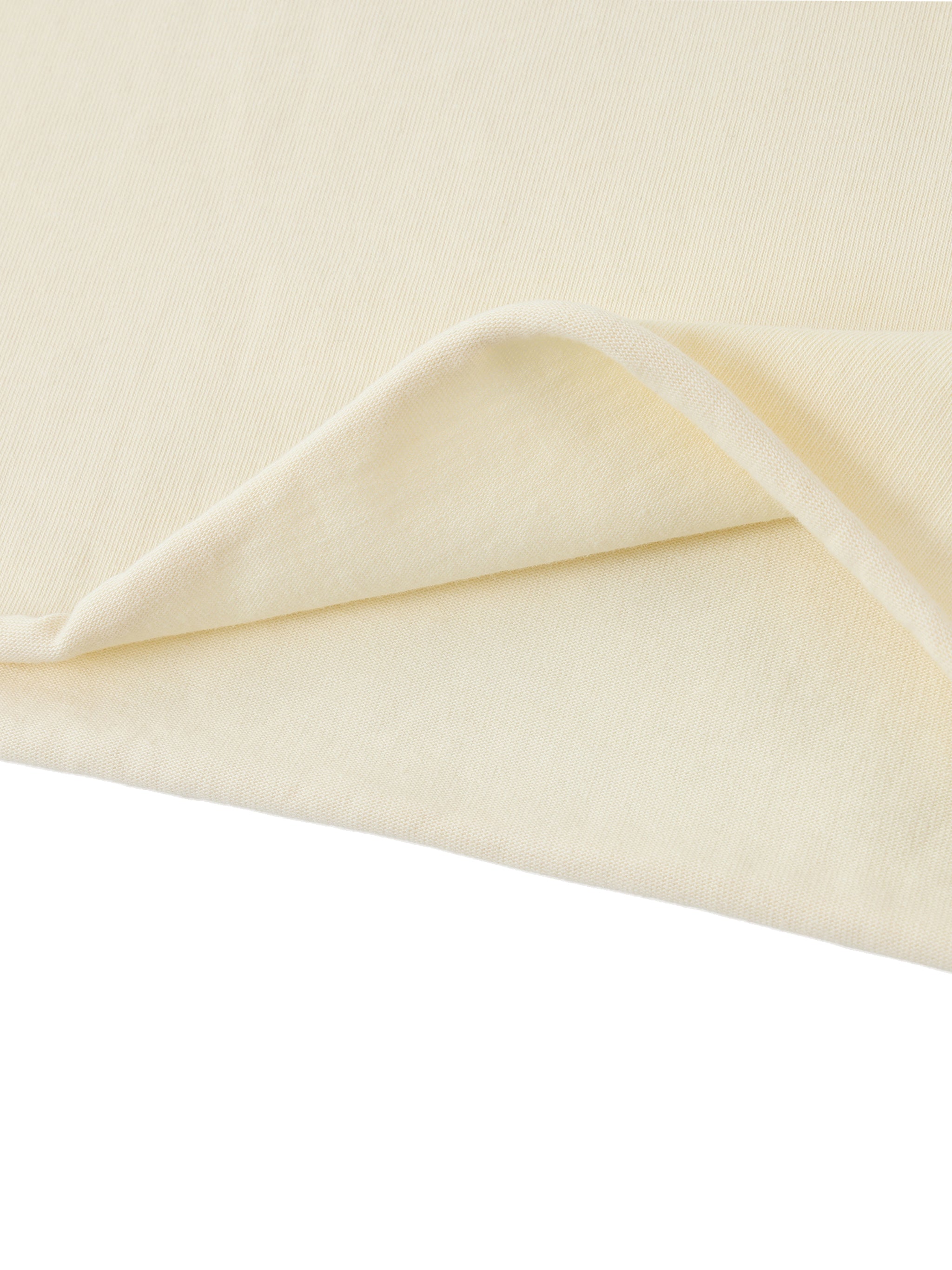 Rolled Hem Cotton Crop Tee | Off-Shoulder Fit