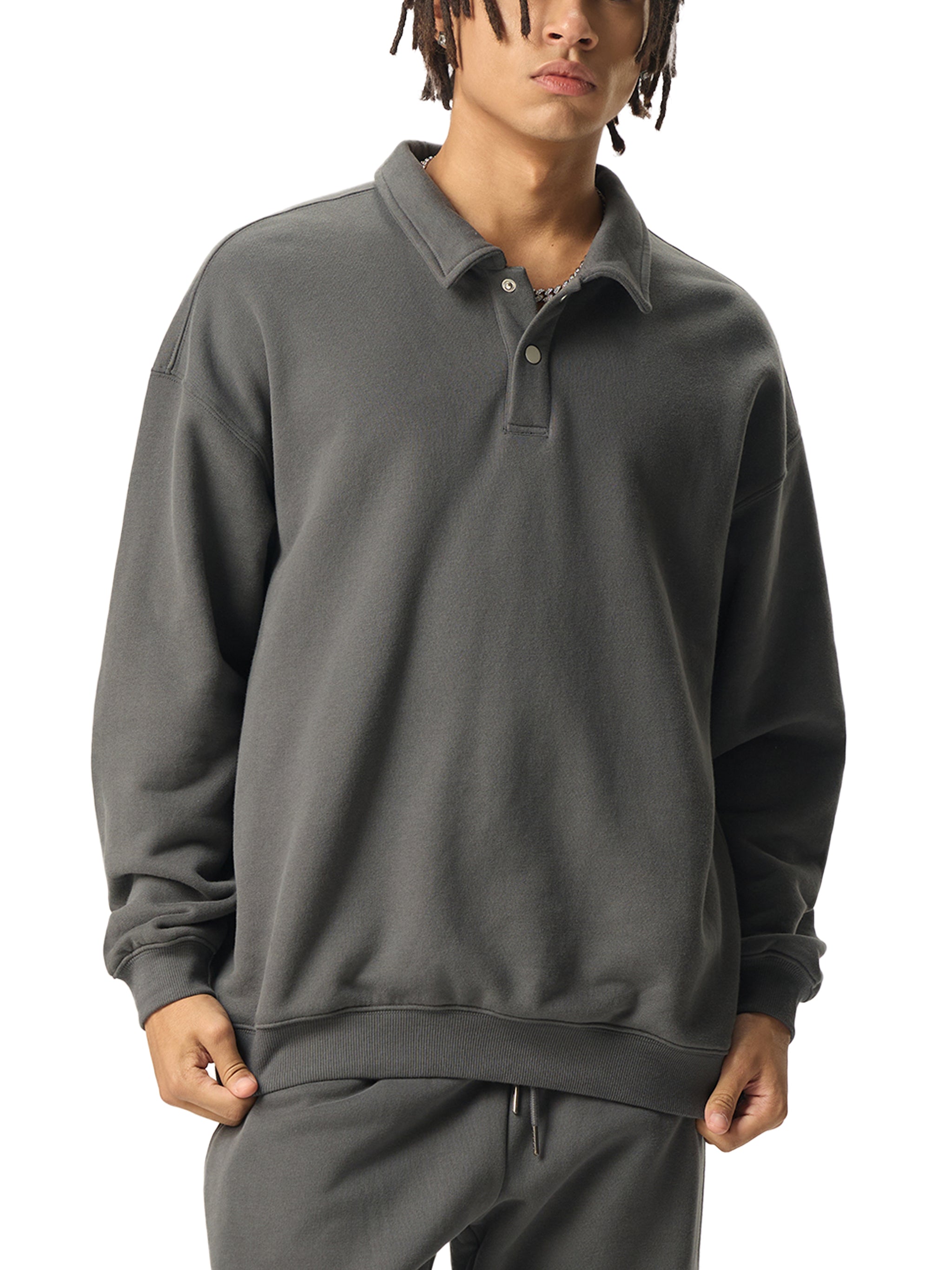 Heavyweight Polo Sweatshirt