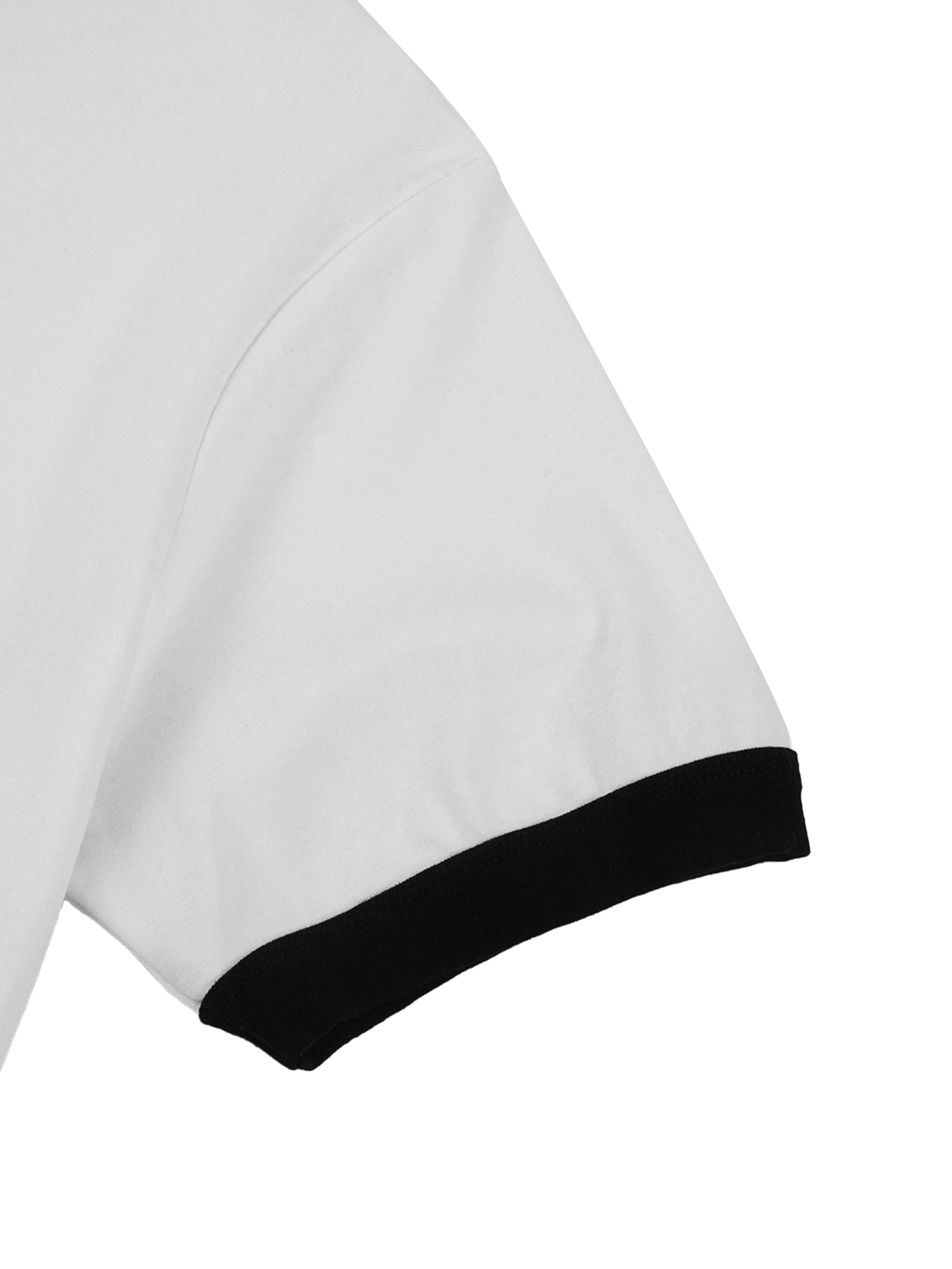 Retro Ringer Tee | Contrast Ribbed Crewneck