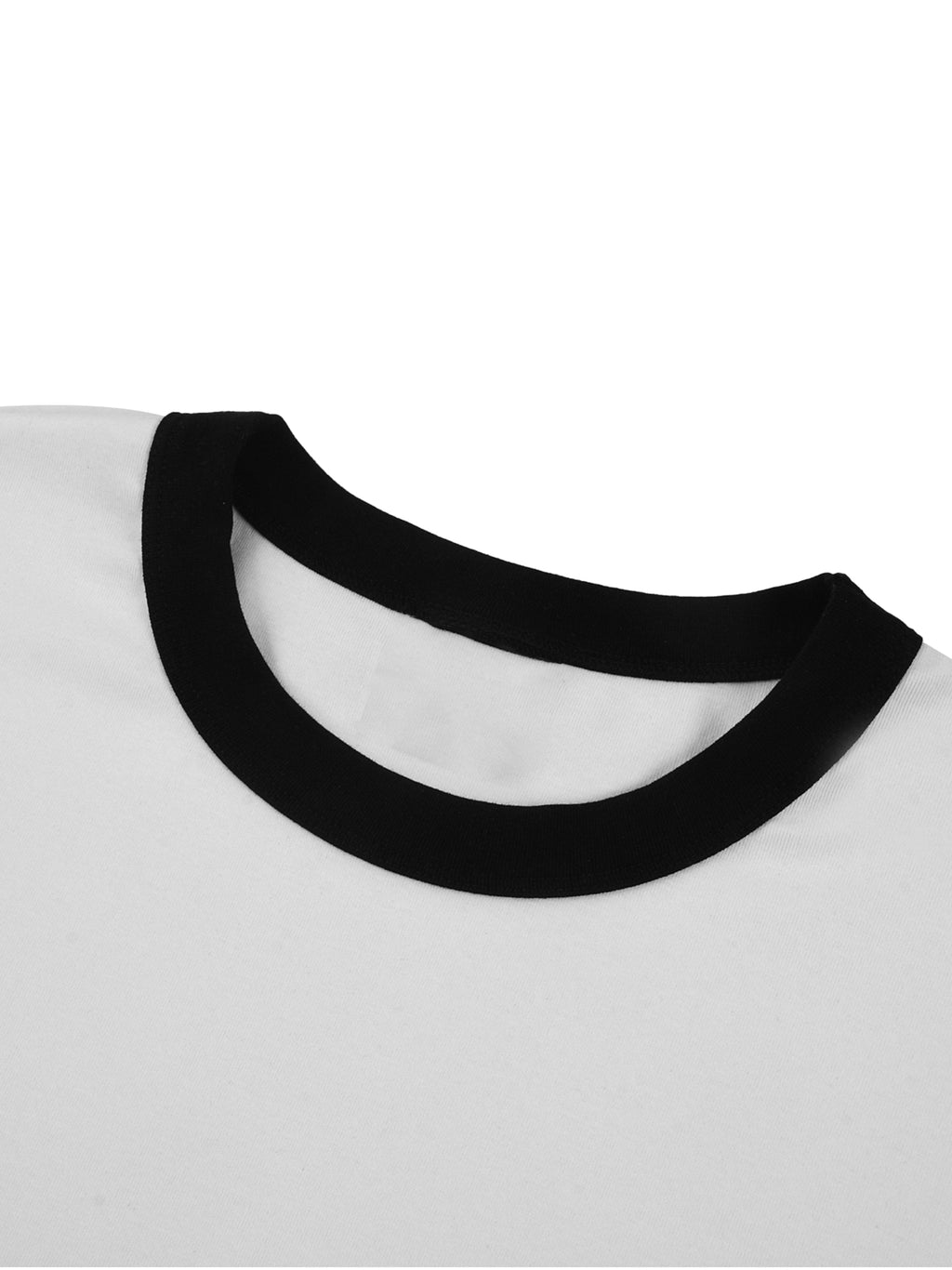 Retro Ringer Tee | Contrast Ribbed Crewneck