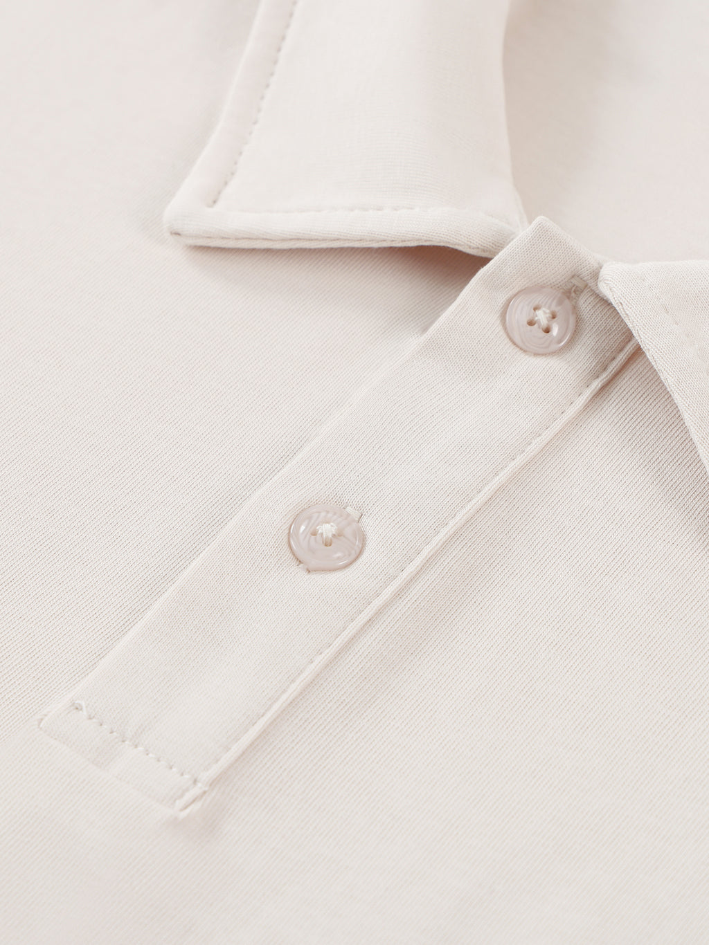 Two-Tone Contrast Panel Cotton Polo Shirt