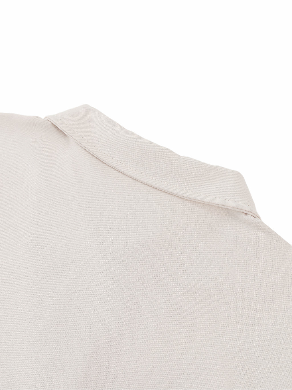 Two-Tone Contrast Panel Cotton Polo Shirt