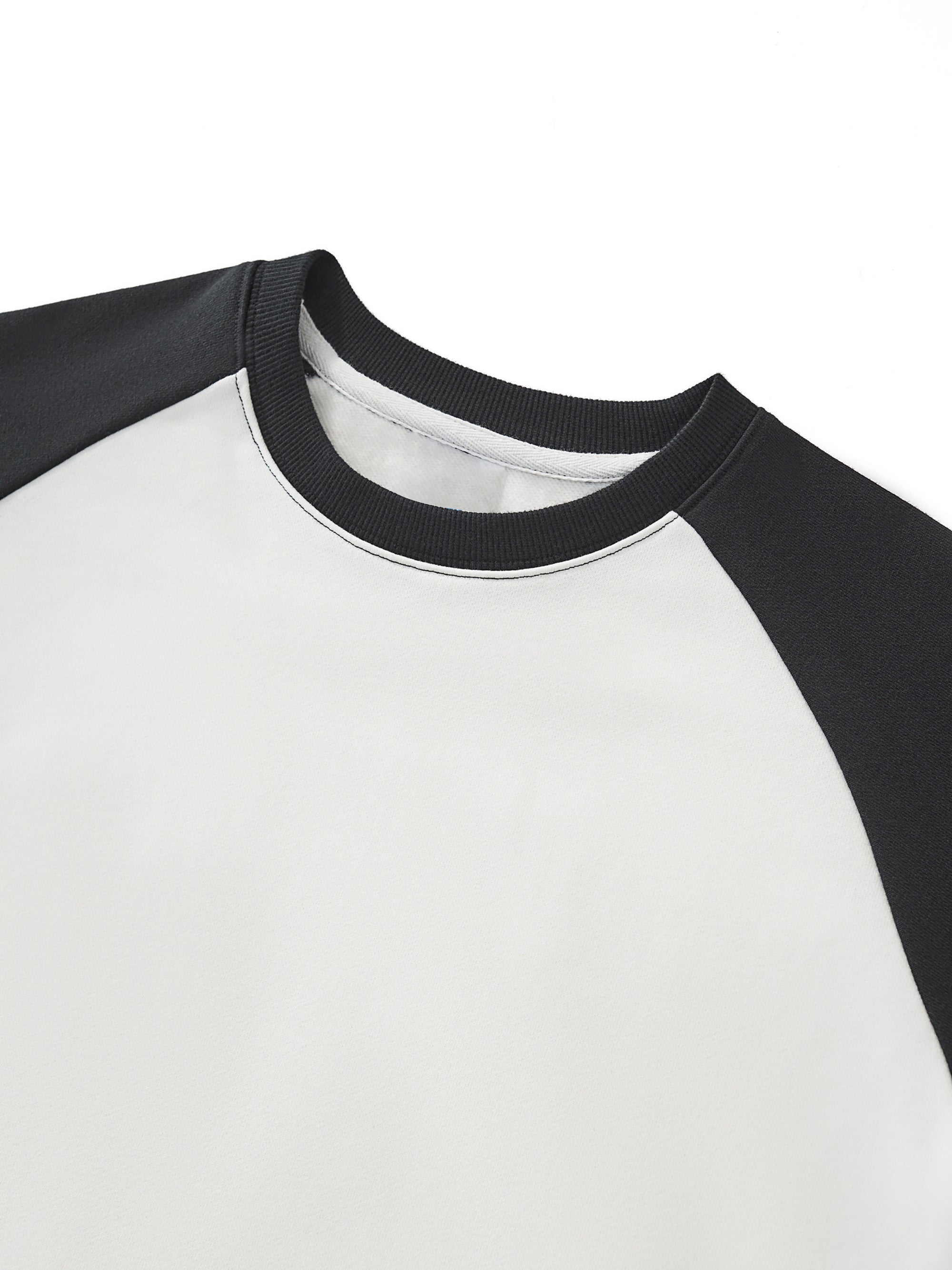 Women’s Raglan Color-Block Crop Sweatshirt