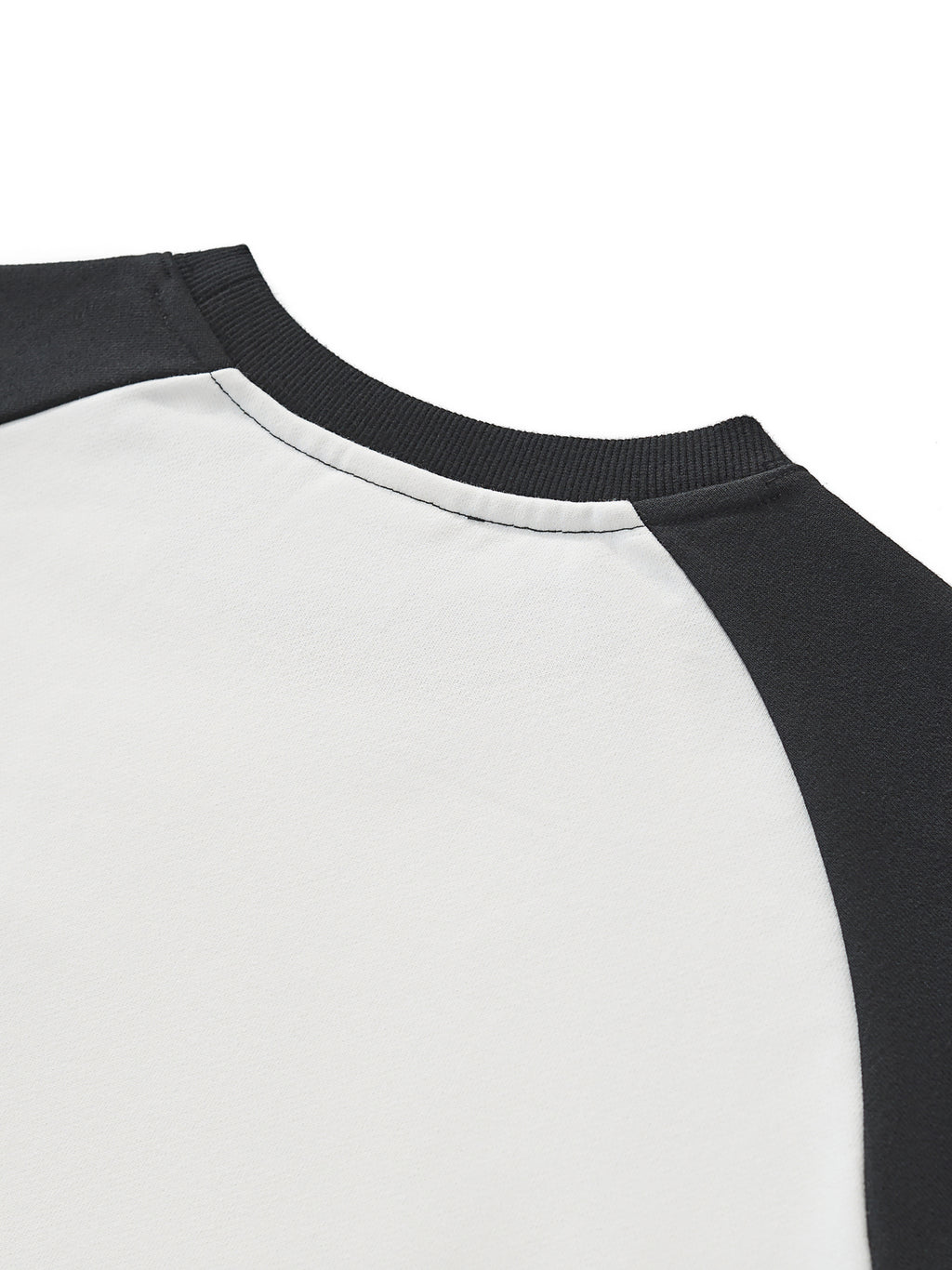 Women’s Raglan Color-Block Crop Sweatshirt