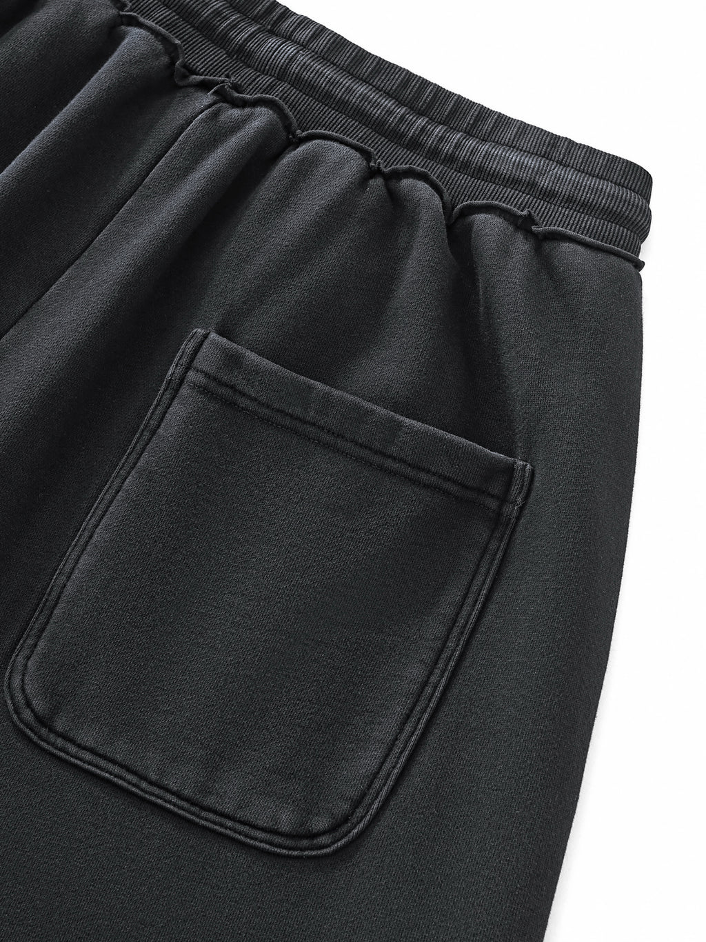 Men’s Raw-Seam Enzyme Washed Sweatpants