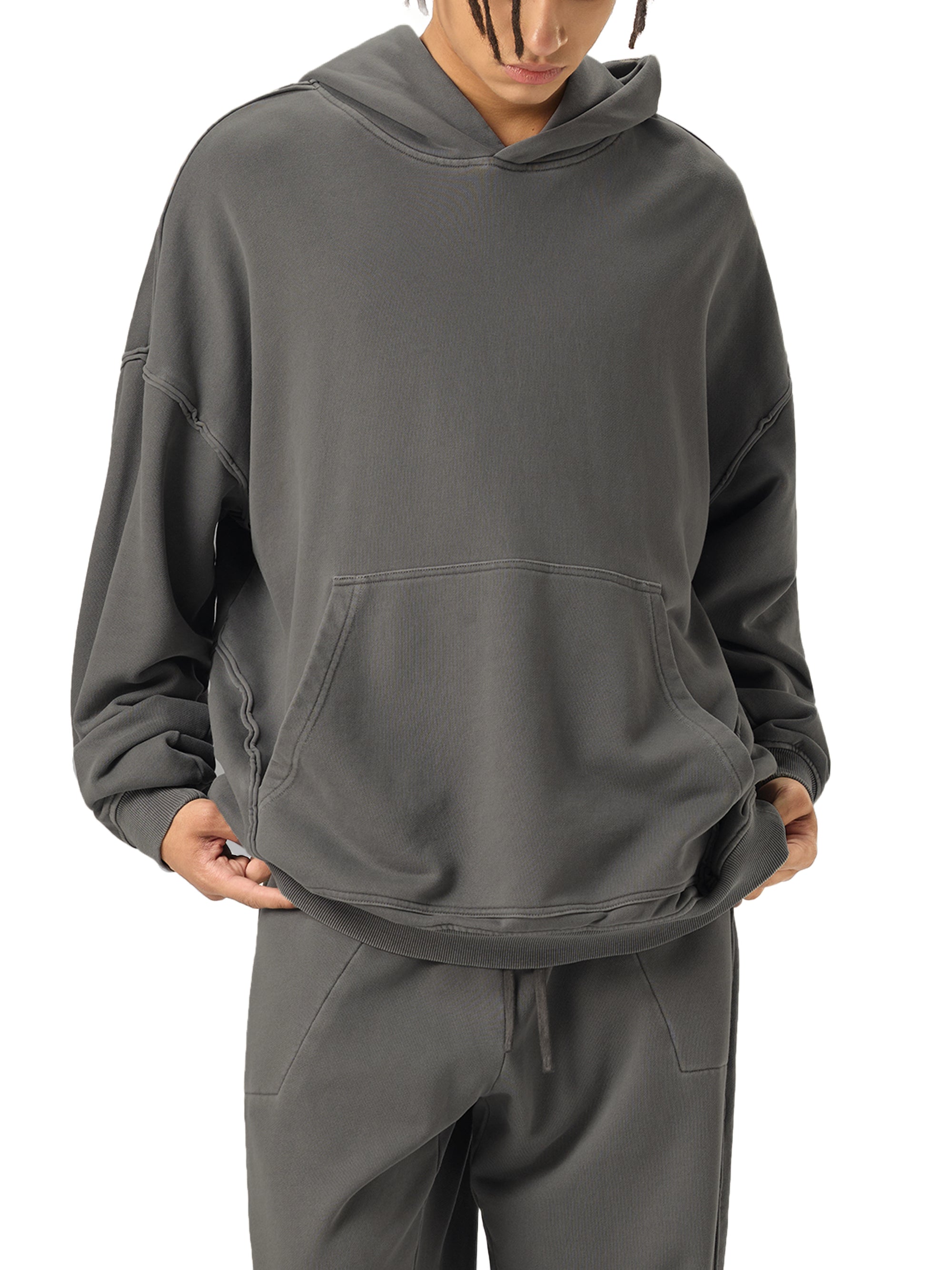 Men’s “Driven to Explore” | Raw-Seam Enzyme Washed Hoodie