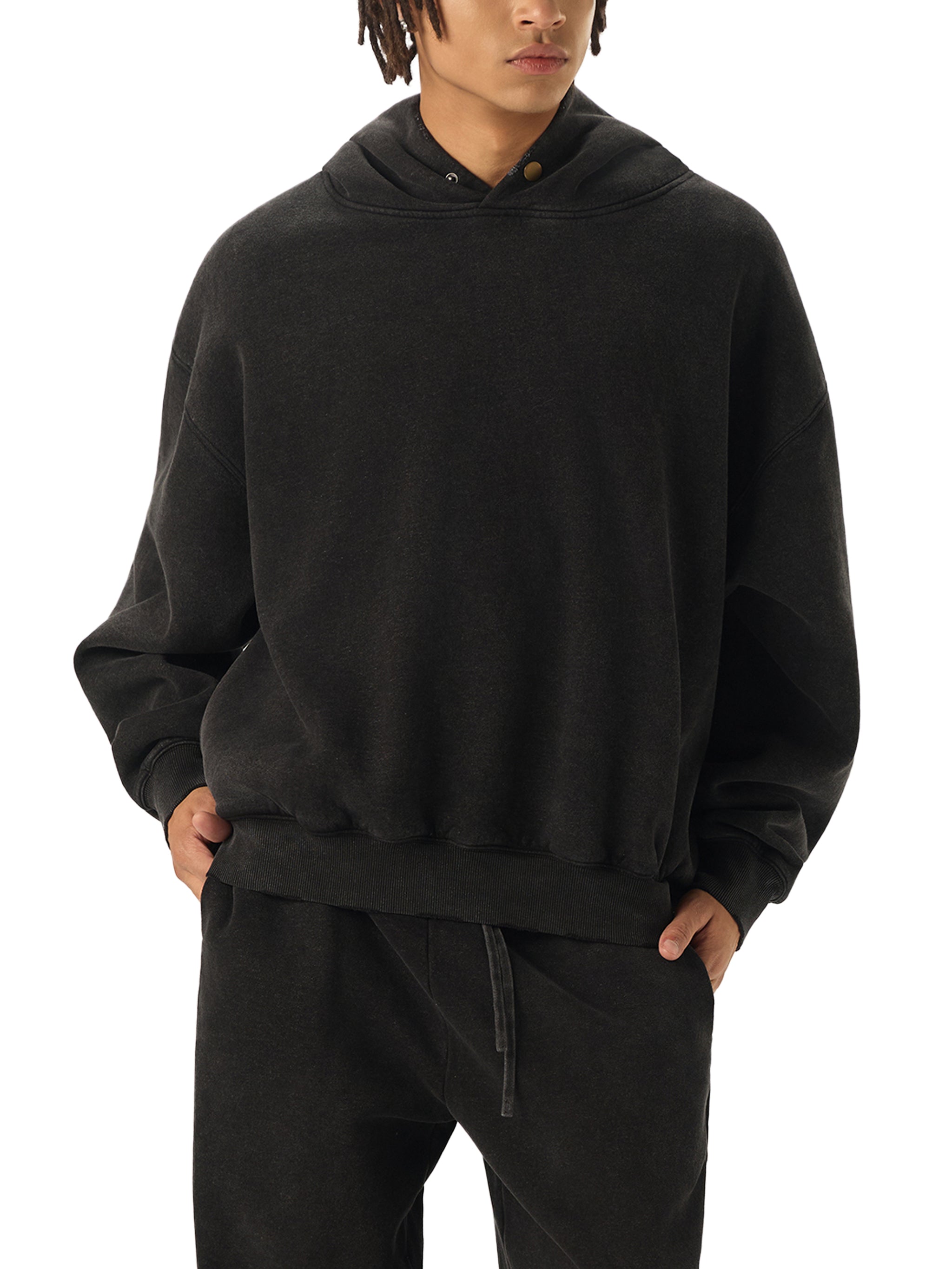 Enzyme Washed Fleece Hoodie
