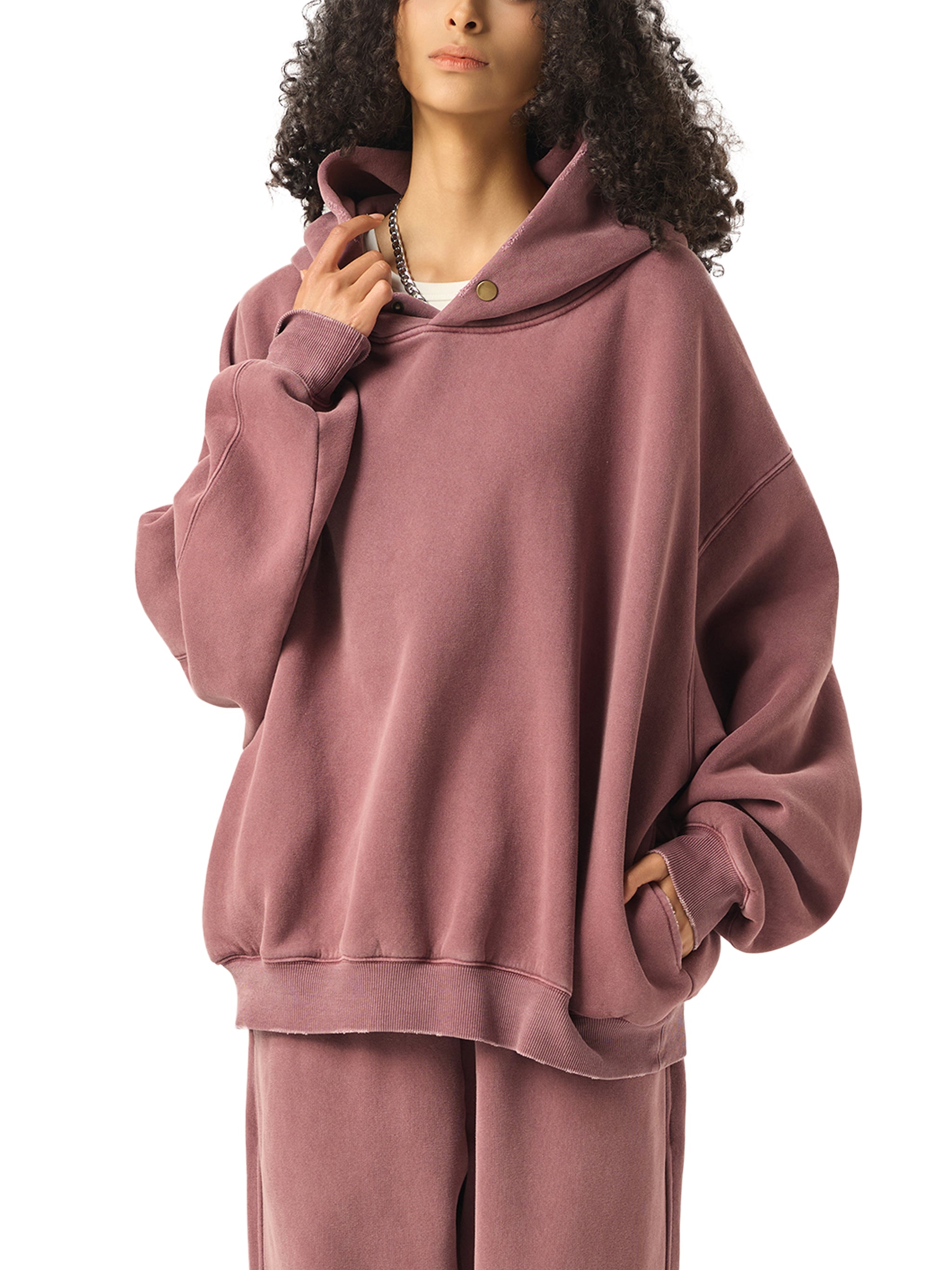 Enzyme Washed Fleece Hoodie