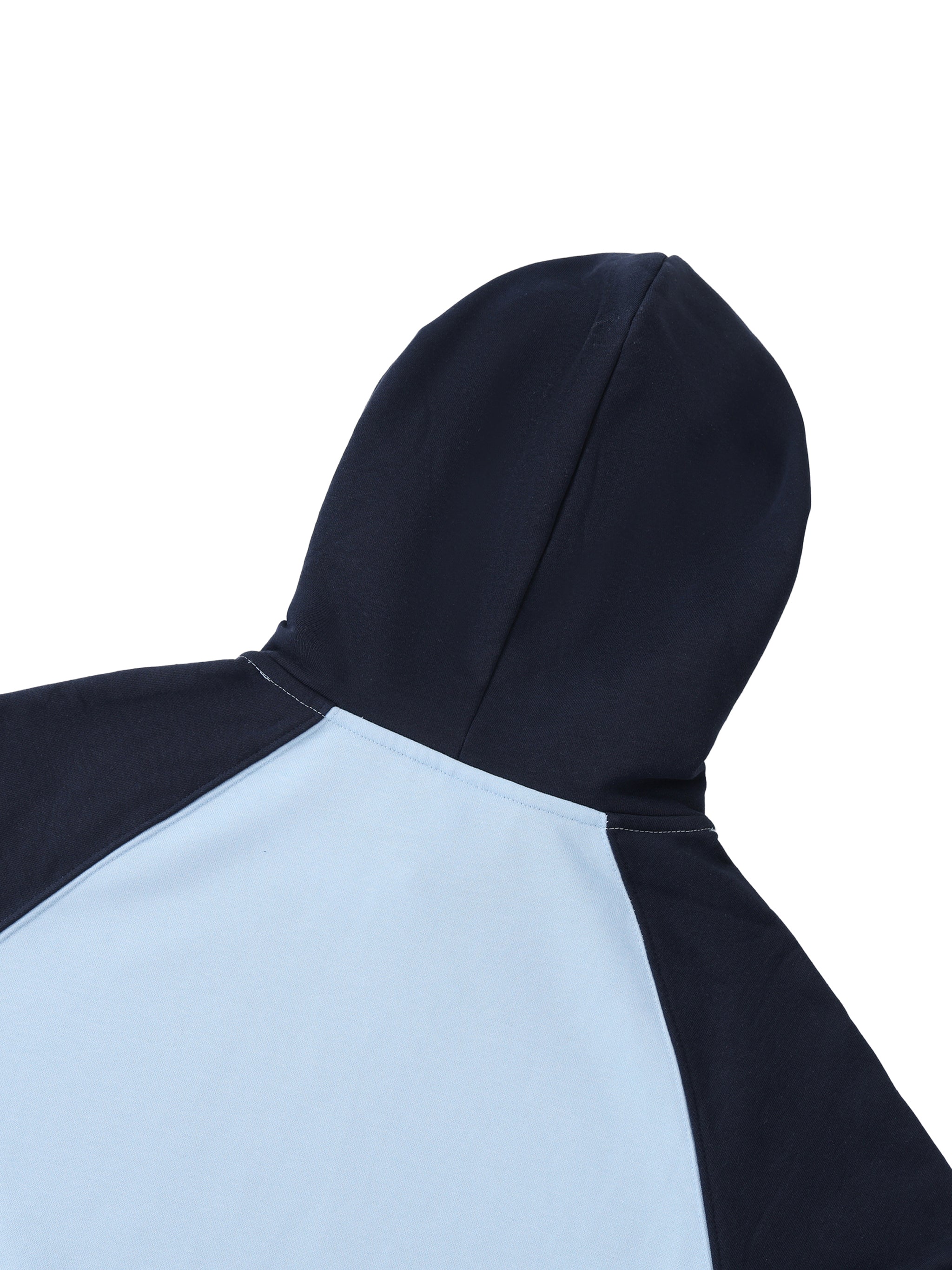 Color Block Raglan Sleeve Hoodie